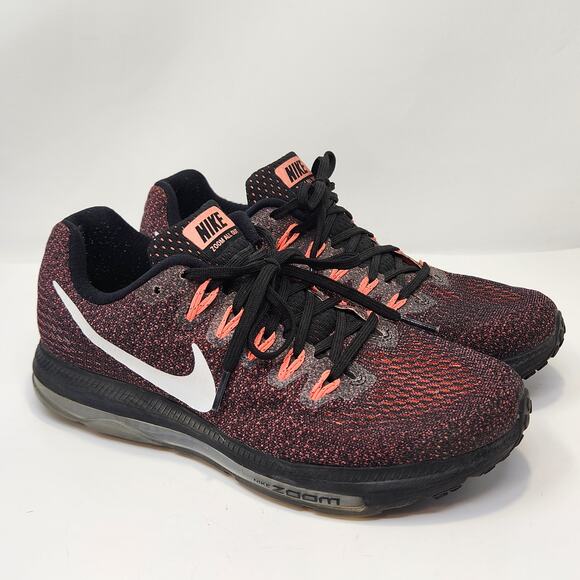 Nike Women Zoom All Out Low Top Running Athletic Shoes Size 8 Black Pink Sneaker - Picture 1 of 9